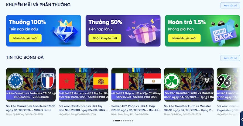 8live - Thiên Đường Giải Trí Xanh Chín Bậc Nhất Châu Á 3 Review dịch vụ do trang cược cung cấp