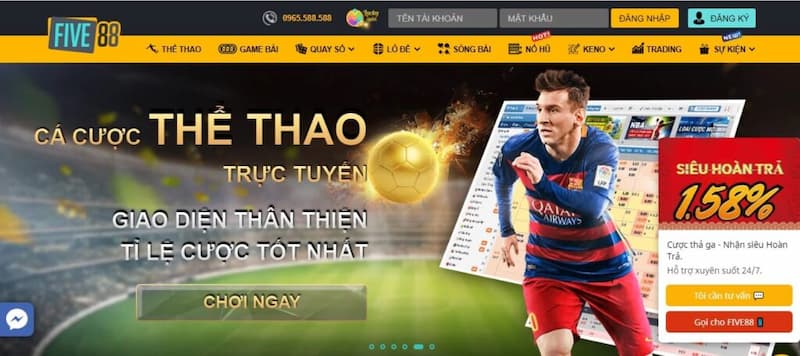 Five88 – Giới thiệu Sân chơi đẳng cấp nhất thị trường 4 Quay thưởng nổ hũ